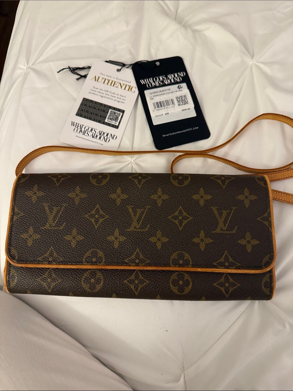 Louis Vuitton Monogram Fold-Over Crossbody Bag - Brown/Tan
